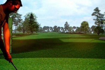 Golf Cafe Bar: Group Simulator Session With Pizza to Share from £14.90 (Up to 64% Off)