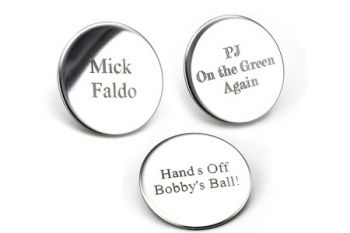 Personalised Golf Ball Marker Set for £7.99 (Up to 68% Off)