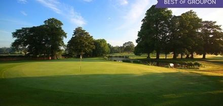 18 Holes of Golf Plus Titleist Golf Sleeve for Two or Four at Mottram Hall